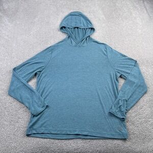 Men's Blue Hooded Shirt
